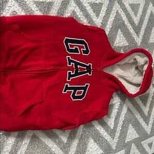GAP Vibrant Red Hoodie with Logo